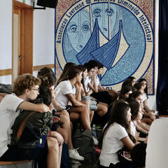 Galeria - Imagem 2 da Alunos do Col�gio do Ros�rio festejam anivers�rio da escola na ALADI