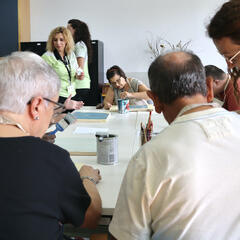 Galeria - Imagem 17 da Leroy Merlin traz à ALADI workshop “Como criar texturas num quadro”